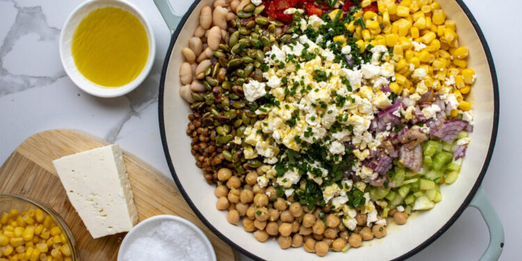 Mixed Bean & Feta Salad – JSHealth