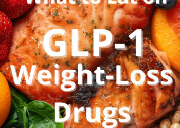 GLP-1 weight loss meal plan showing balanced meals designed to support metabolism with protein, fiber, and nutrient-dense foods while promoting healthy weight loss.